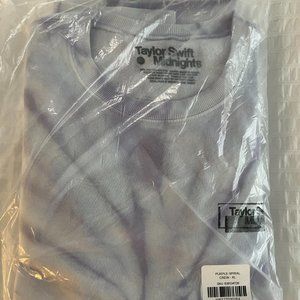 Limited edition Taylor Swift Midnights lavender tie dye sweatshirt